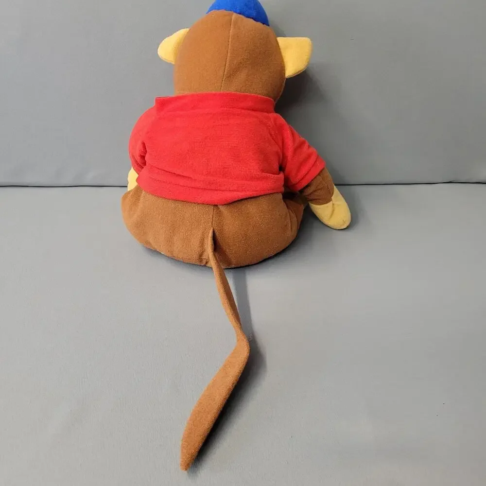 Kids‎ Express Train Monkey Plush Toy Brown Red Blue 14